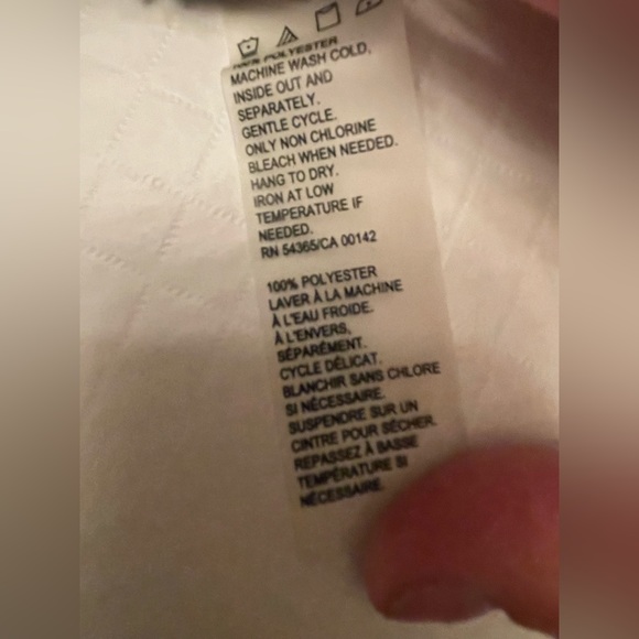 Alia Large soft & cuddly vest in a white & grey stripe. In Great used condition - Picture 12 of 12